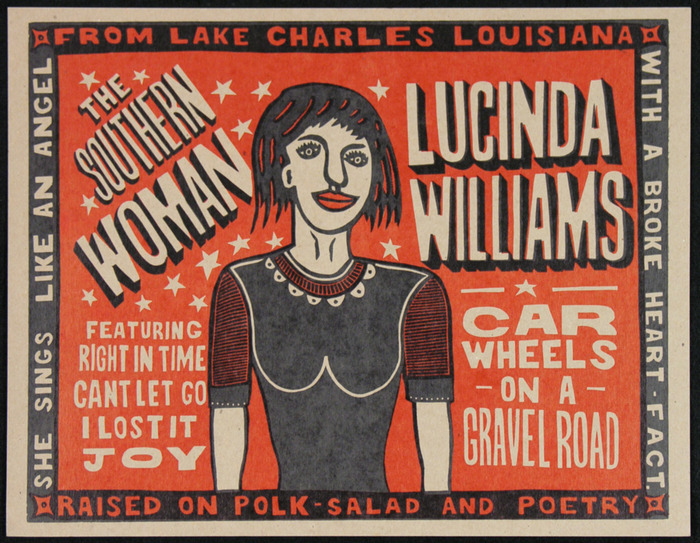 "Lucinda Williams, Car Wheels" $35