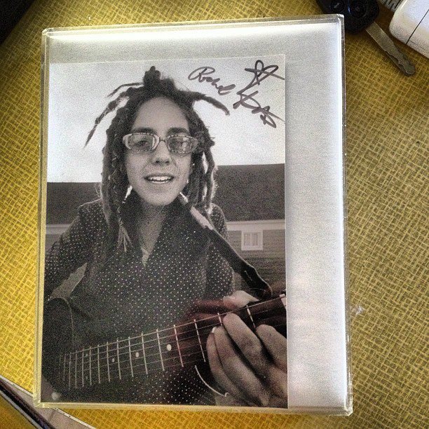 Exhibit D. A dreadie photo of/signed by Rachel Kate circa 2007. Taken and processed by Ladd Bayliss- In it's original frame from Kate Shmatie!