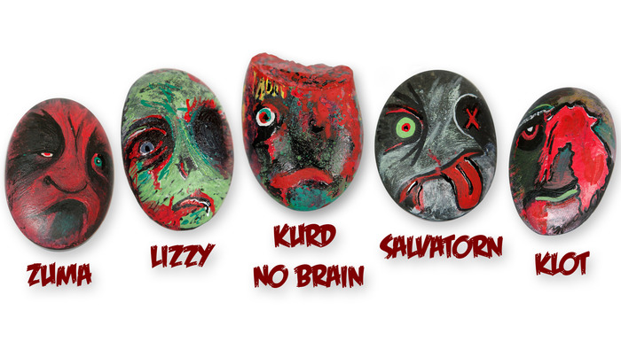 Limited-Edition Russian Ghoulette Pet Zombie Rocks