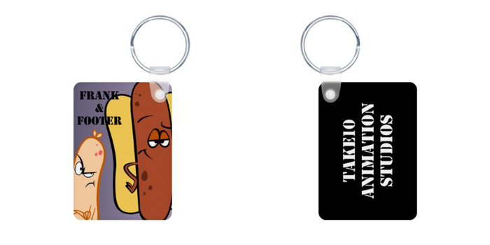 Key chains front and back