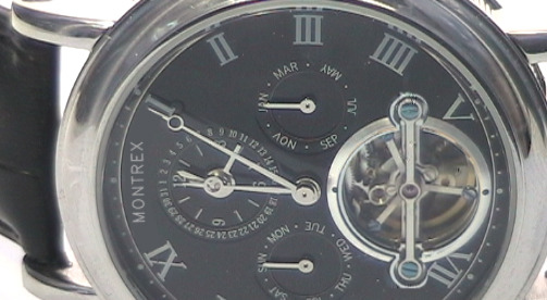 Prototype Montrex Calendar with Resonance Carousel with 2 TimeZones and Automatic Winding Mechanism