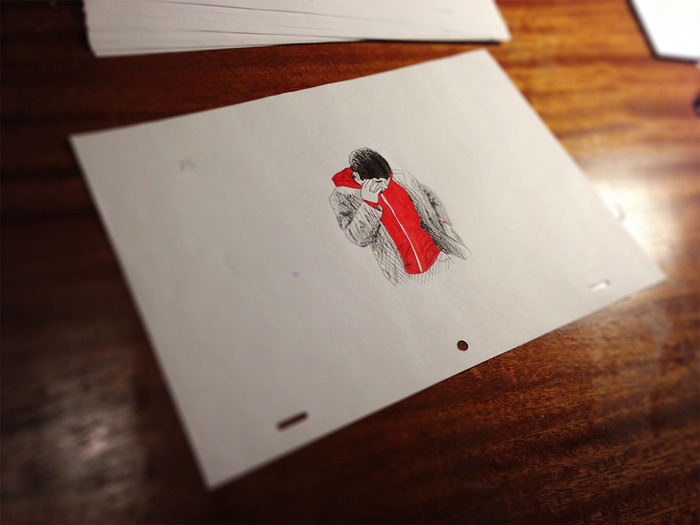 An original animation drawing from any frame of the film