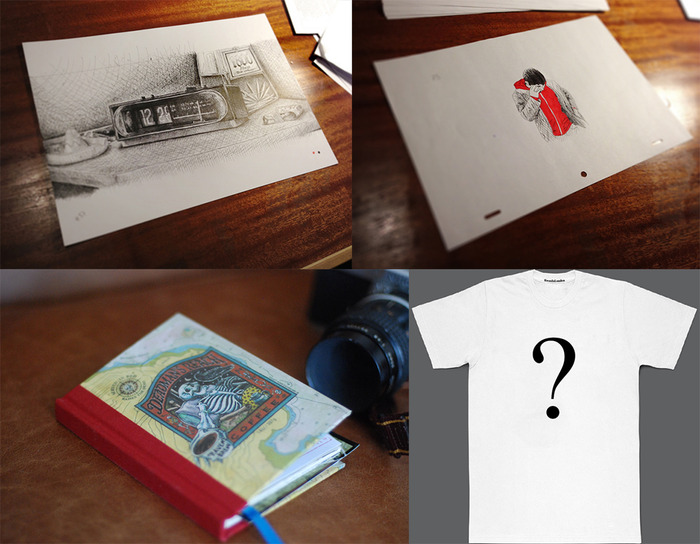 An original BackGround + An original animation frame + a deadman's reach book + one of the 3 T-shirts + Film Download