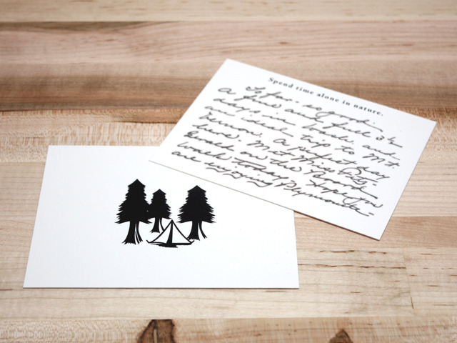 Prototype of correspondence cards