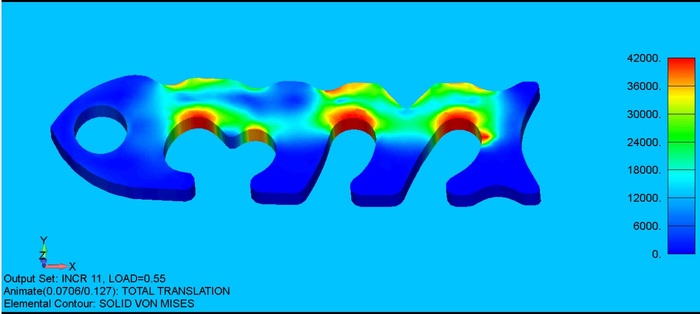 Finite Elemental Analysis for 6061 T-6 Aluminum