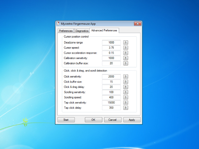 Mycestro Application for Windows/Mac - Advanced Preferences