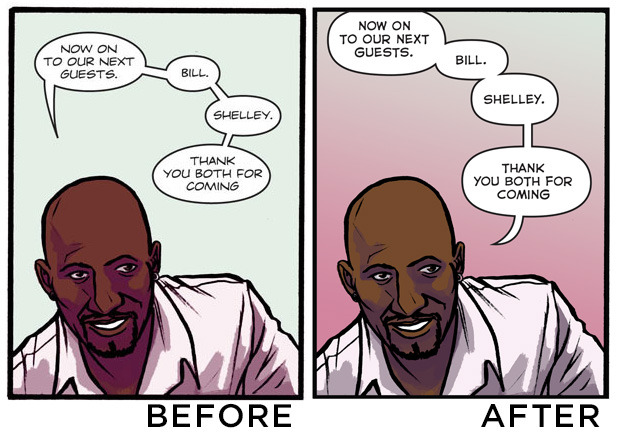 Revised colors and lettering.