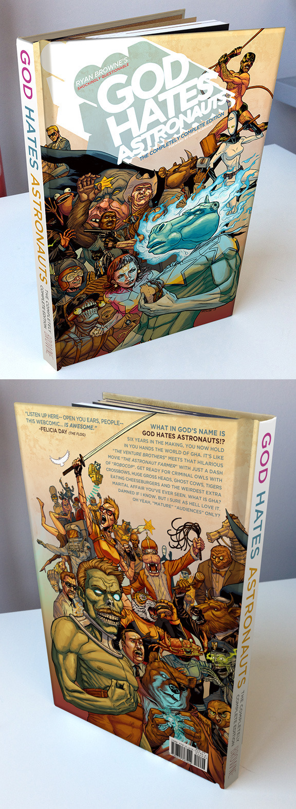 Mock-up of the printed book.