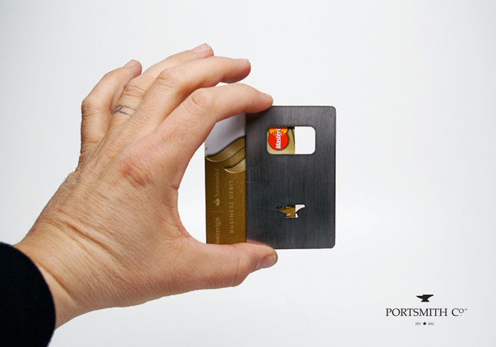 Fulcro CC :: a credit-card sized, stainless steel, minimalist bottle opener :: Designed In-House, American-Crafted
