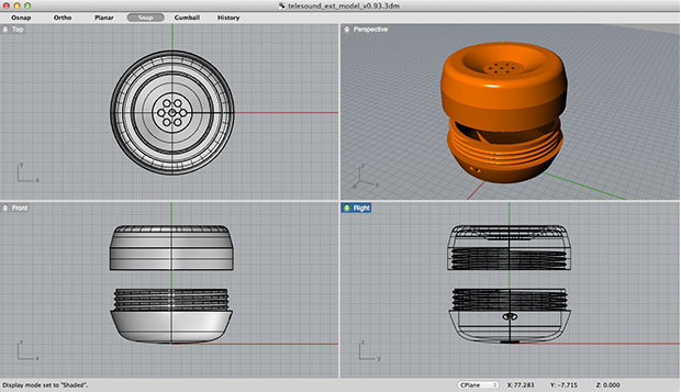 3D model of the exterior design