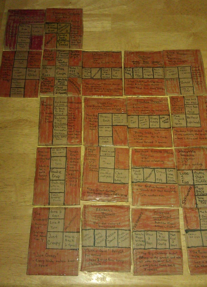 Skkrambled™ trading cards in a huge gameboard.