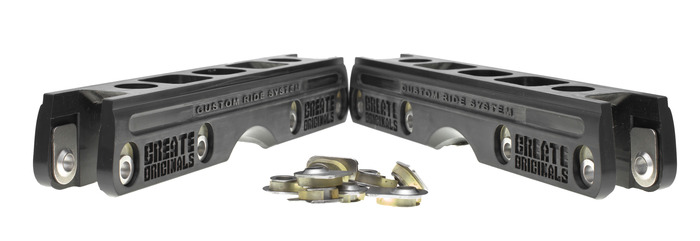 Custom Ride System(CRS) Inline Skate Frame Version 1 Prototype