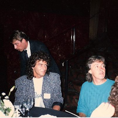 Steve Thompson with Paul McCartney back in the Late 80's