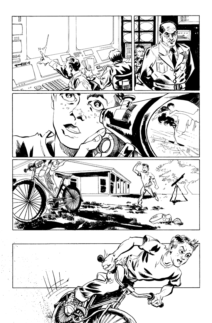 Page 2, pencils by Mike Fiorentino, Ink by Steve Wands