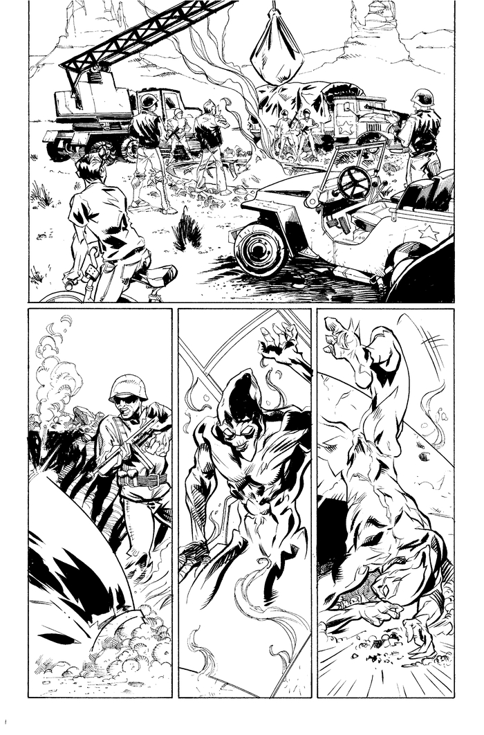 Page 3, pencils by Mike Fiorentino, Ink by Steve Wands
