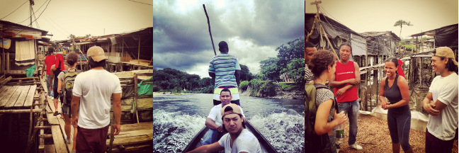 Team Manos location scouting in Buenaventura