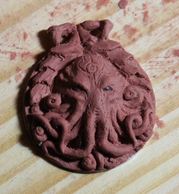Cthulhu Medallion WIP