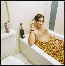 bathtub full of skittles