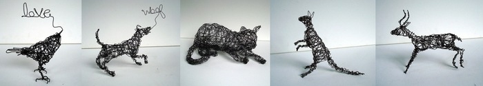 Wire Art by Nakisha (wireanimals.etsy.com)