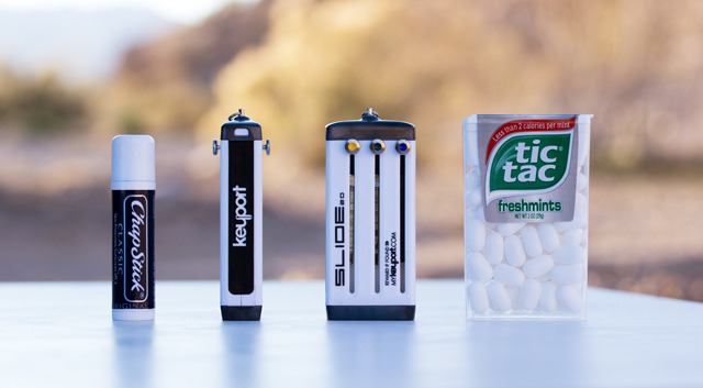 Smaller than a box of Tic-Tacs, thinner than a tube of Chapstick.