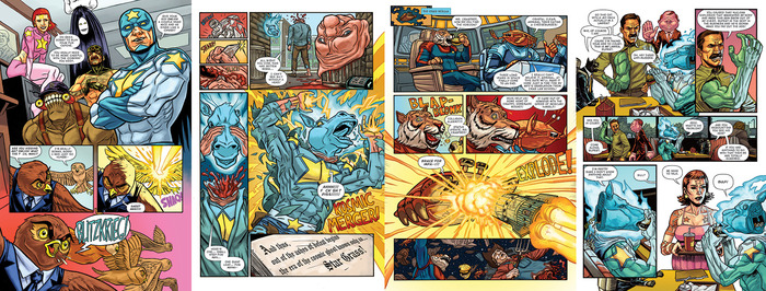 Some sample pages from the main story.