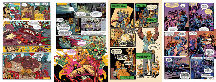Some sample pages from the Origin Stories section.