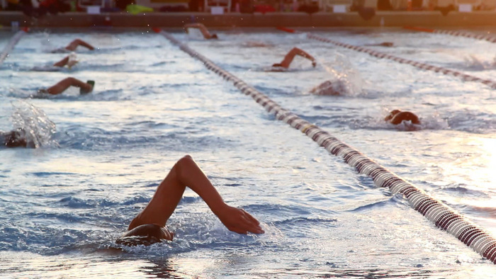 early morning Stars practice at Lowery pool