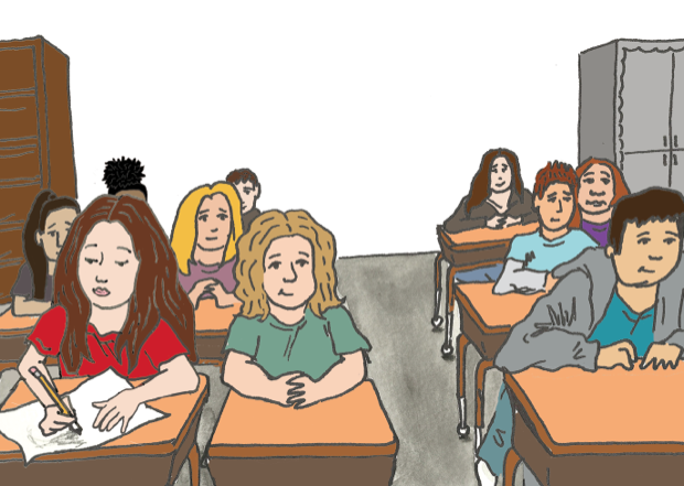One day in class I couldn't concentrate. So I was drawing a picture that my teacher had to confiscate.