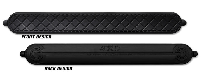 Final Flaxus Image: We've moved the original logo design to the back of bracelet for a cleaner look.