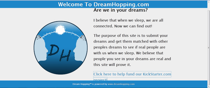 www.dreamhopping.com front page