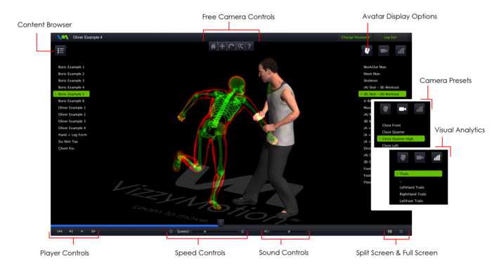 VizzyMotion Features