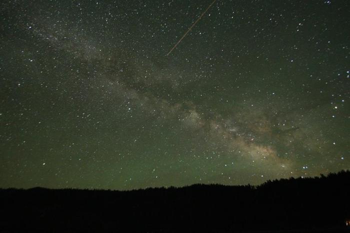 Milky Way over Pinecrest Lake