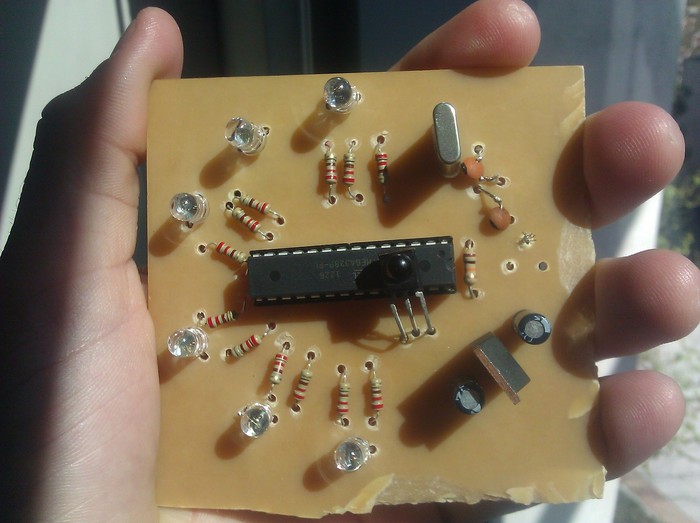 Our first hardware prototype. Although it's usually concealed beneath clothing, we still need your help to make it look cooler!