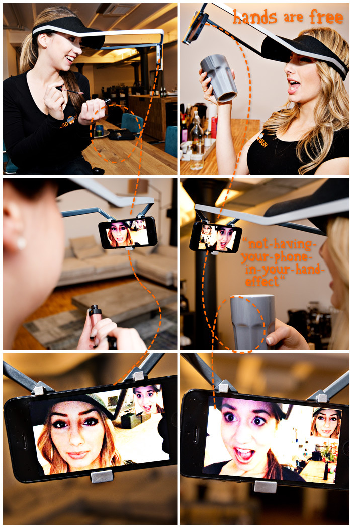 "Head-Chat" - brand new way of communication. You can use it with regular video chat apps
