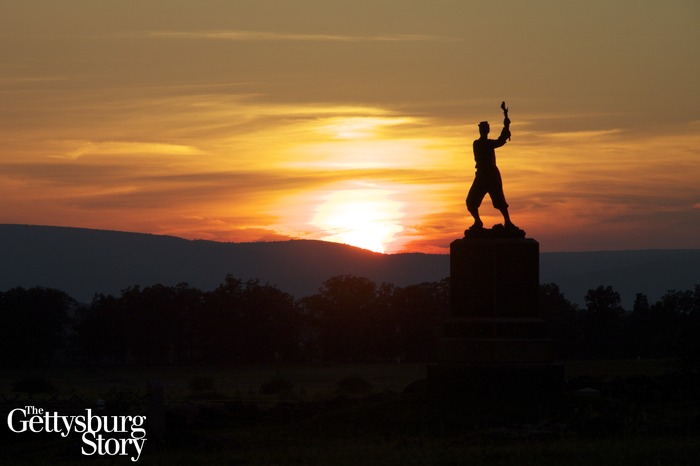 Gettysburg Battlefield: Sunset at the Bloody Angle.