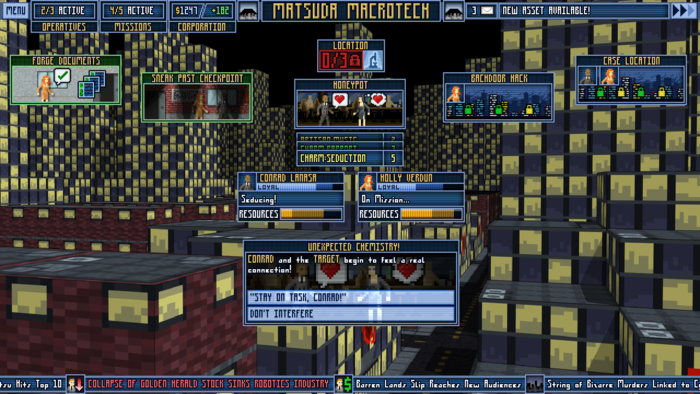 Active Mission screen