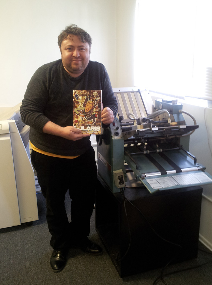 Me, running the test print.