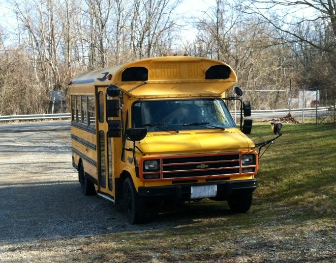 It may be a bus now, but it'll be an awesome truck soon.