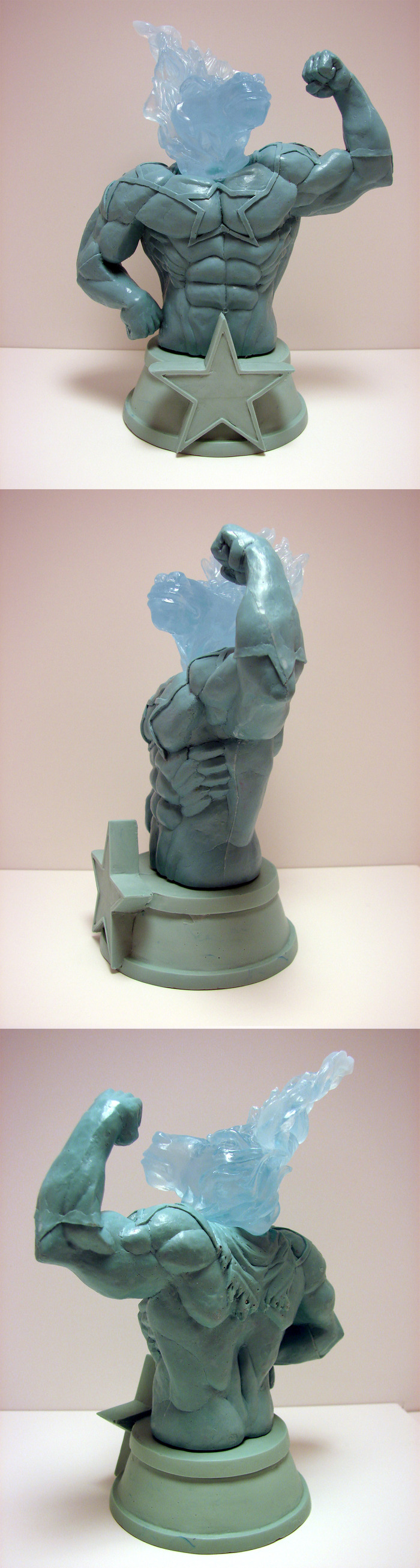 The final cast of the Star Grass Resin statue! Cast in three pieces and features a clear blue resin head. Hand cast, signed and numbered by the artist in an edition of 50!