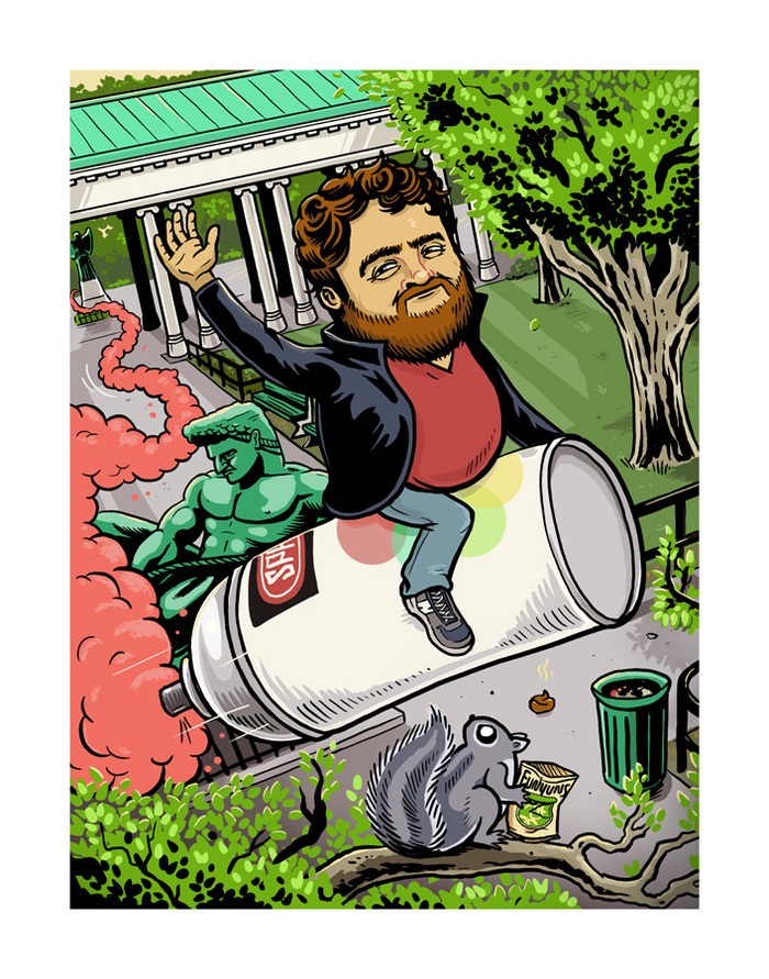 Zach Galifianakis by Derek Deal