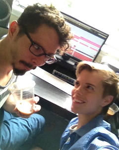 We recorded a single together last year.