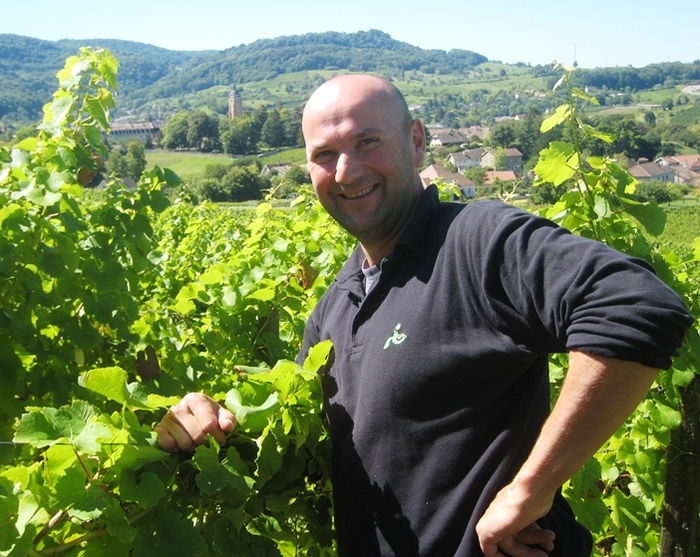 Stéphane Tissot in his vineyard above Arbois ©Wink Lorch