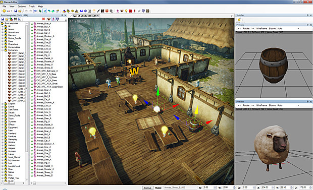 The Divinity editor, a powerful piece of RPG technology that will soon be yours.
