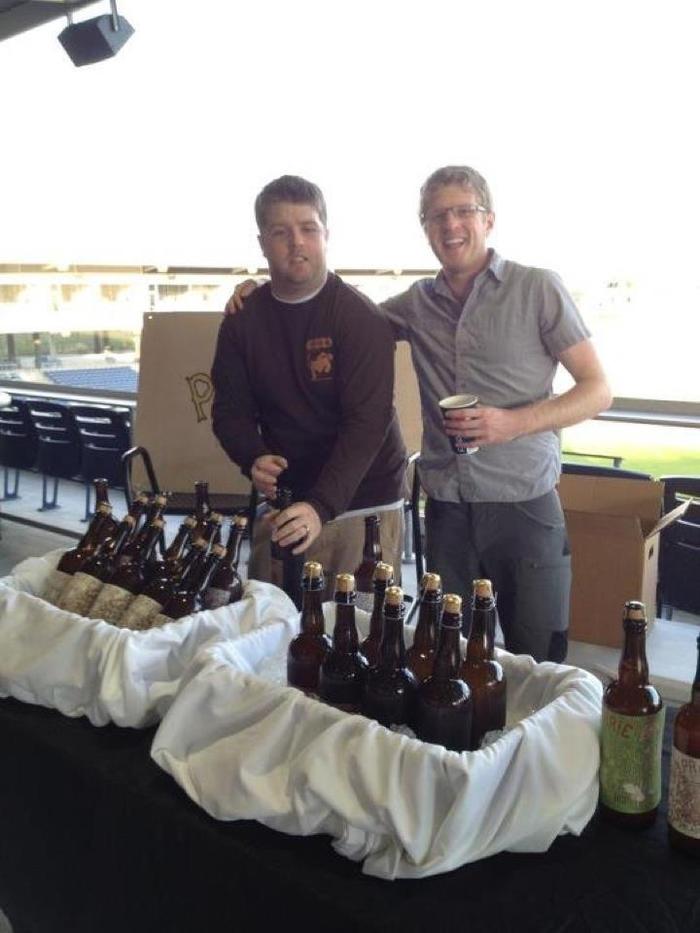 Chase and Colin at First Draft.