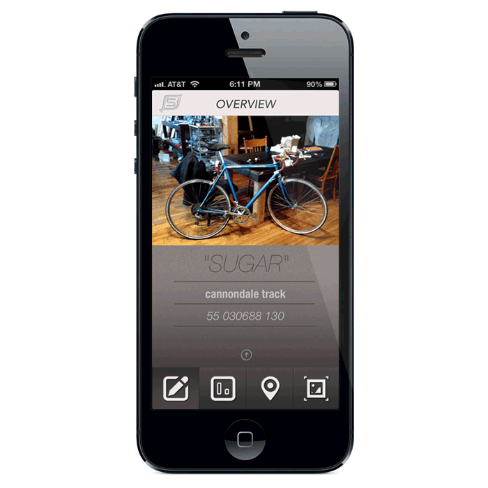User Interface on an iPhone 5