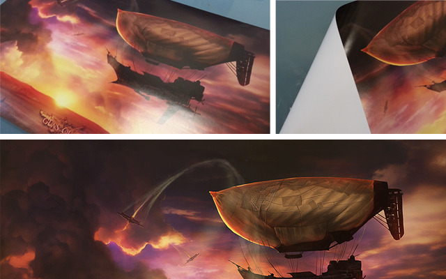 The bottom is the actual image file. Note the color accuracy of the print.