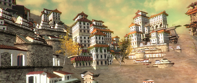 A piece of set-dress in one of our unreleased maps. Each building was meticulously modeled AND placed into the map by hand. A time-consuming process.