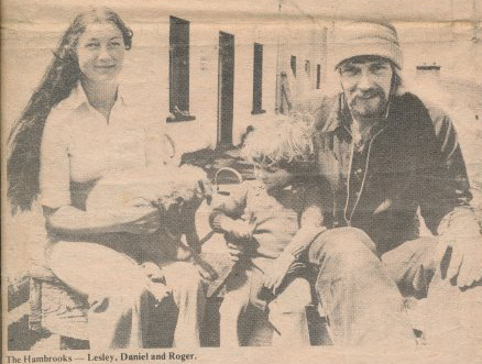 Lesley, Daniel and Roger Hambrook in an Irish Newspaper.