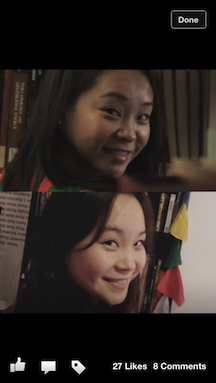 A screen shot from a photo created by Anaïs' friends.