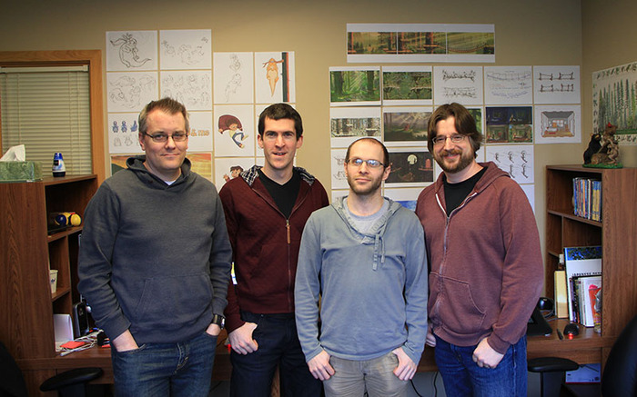Buddy & Me Team, L to R: Andrew, Brennan, Gene, and Jason
